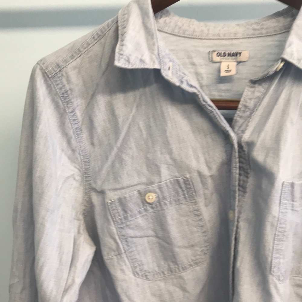 Old Navy (L) denim button up shirt